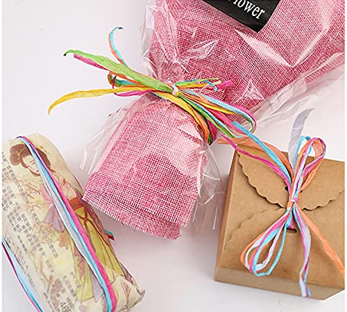 Raffia Paper Ribbon 1/4 Inch By 218 Yards For Diy Craft Gift Box Packing Paper Twine (218Yards, Yellow) #TOP4