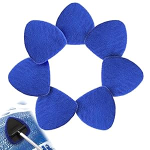 XGKHOM 7 Pack Upgrade Car Windshield Cleaner Tool Bonnets, Microfiber Cloths for Inside Windshield Cleaning Tool Pads, Interior Windshield Cleaner Tool Replaceable Cleaning Bonnets, Fit 6.5â, Blue