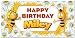 Personalized Maya the Bee Birthday Banner Party Backdrop