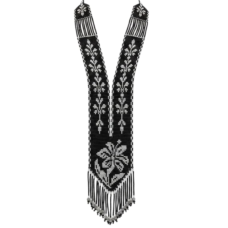 Collier Gerdan ukrainien en perles de rocaille multicolore LKBEADS