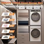 Storage Baskets for Organizing, 2 Pack Woven Basket for Storage, Rectangle Baskets for Shelves Closet Organizers, Toy Basket for Nursery Storage Living Room, Laundry Room, Bedroom, Gradient Brown - Image 3