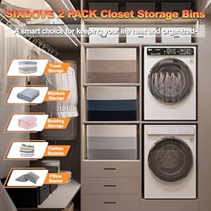 Storage baskets for organizing 2 pack woven basket for storage rectangle baskets for shelves closet organizers toy basket for nursery storage living room laundry room bedroom gradient brown  urban country home decor