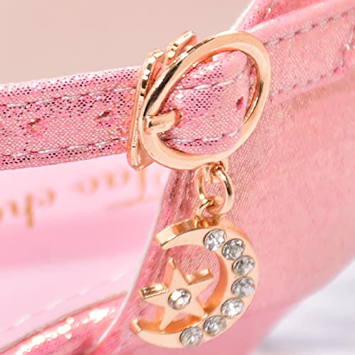 Girls Low Heeled Dress Shoes Rhinestone Bows Low Heel Princess Flower Wedding Party for Toddler Baby Flip Flops4