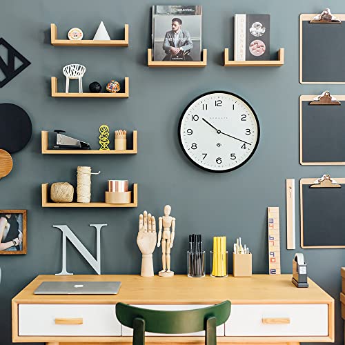 NEWGATE® Number Three Echo wall clock, Black, 37cm - Image 3