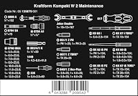 Wera - 05135870001 - Werkzeug Satz, Kraftform Kompakt W 2 Wartung, 35-teilig – Ansicht 2