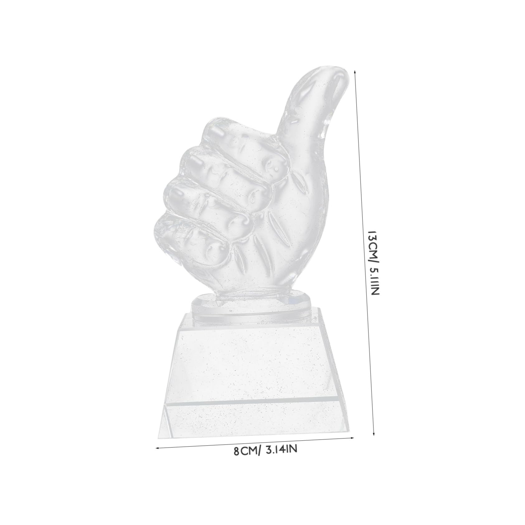 NUOBESTY 3 Piezas infantil Hombres cubo copa de para mini mostrar patas decorativo decoración de copa para deportes premio decoración Vidrio
