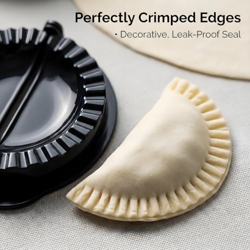 Tortilla Sealer, 10-12” Flour Tortilla Crimper | DIY Make Sealed Tacos, Quesadillas, Burritos & More | Tortilla Press for Party | BPA-Free, Dishwasher Safe, Tortilla Press Maker (1 Pack-with stickers) — view 6