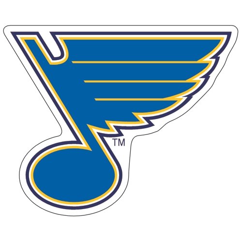 WinCraft NHL St. Louis Blues 23886041 Premium Acrylic Carded Magnet, Small, Black