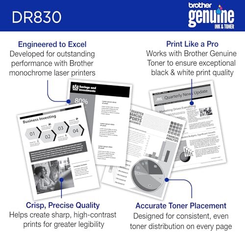 Image of Brother Genuine DR830 Drum Unit