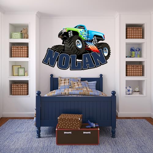 Vinilo Decorativo Personalizable Monster Truck para Pared miniatura 7