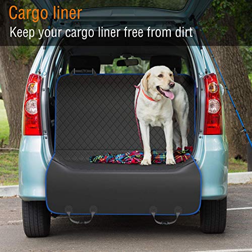 Active Pets Car Seat Cover for Dogs - Standard Dog Seat Cover for Back Seat Use - Waterproof & Scratch Proof Pet Covers for Travel - Blue