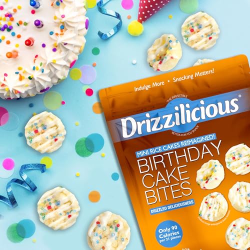 Drizzilicious Mini Rice Cakes Healthy Snack for Adults and Kids