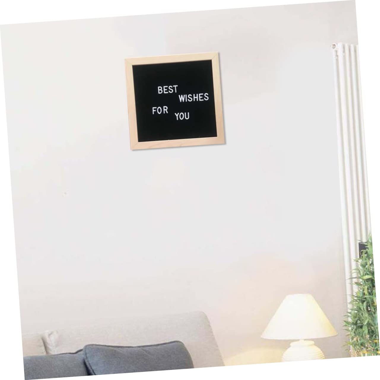 SEWACC Letter Boards Felt Letter Board Felt Message Board Letter Board Sign Wooden Black