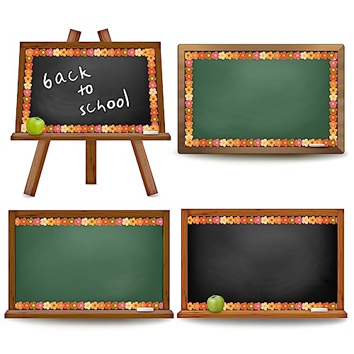 Image of Whaline 32.8ft Groovy Retro Hippie Flower Bulletin Board Borders Boho Flower Die-Cut Bulletin Board Flower Shape Rolled Bulletin Board Trim for School Classroom Office Chalkboard Decoration