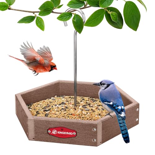 Kingsyard Heavy Duty Hanging Platform Bird Feeder