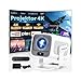 Beamer 4K Projektor Full HD 1080P, Mini Beamer mit WiFi 6 und Bluetooth 5.4,Video Projektor Mit UnterstüTzung FüR Autofokussierung Und Trapezialkorrektur, Mit HDMI-Kabel Und Fernbedienung Weiß