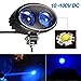 Fuguang LED Forklift Safety Light Blue Spot Light, Warehouse Safe Warning Light 8W Led Chip 10V-100V Wide Voltage 250LM