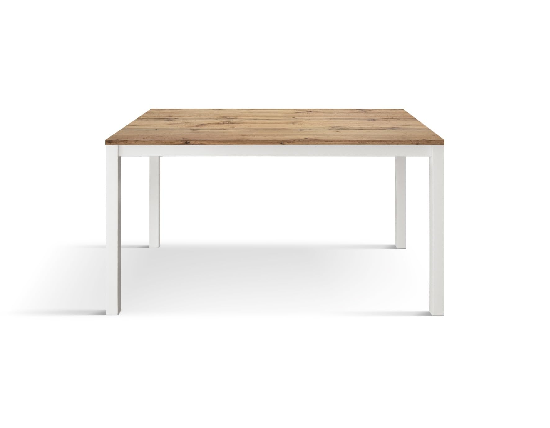 KONTE.DESIGN Ravenna Table, Bois Métal, Chêne Rustique, Unica