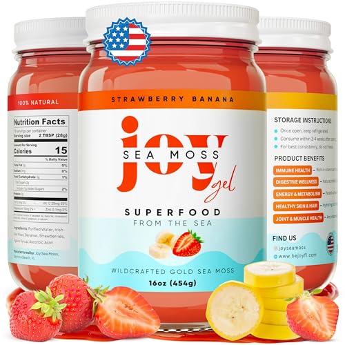 Joy Sea Moss Wildcrafted Irish Sea Moss Gel 16 oz