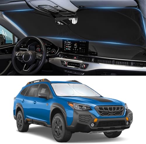 Image of Windshield Sunshade for Subaru Outback 2020-2023 2024 2025 Sun Visor Shade | Windshield Cover UV Heat Blocker Retractable Blocks UV Rays Car Accessories