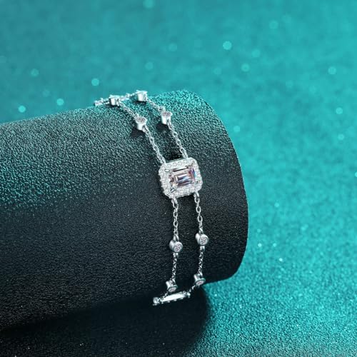 Bracelet Moissanite StarGems ajustable, le cadeau d'anniversaire idéal pour elle