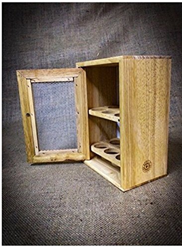 Stylish Wooden Egg Holder Cabinet Cupboard - Storage Rack