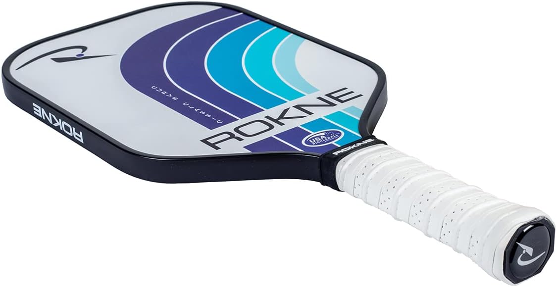 ROKNE Curve Classic Pickleball Paddle | USAPA Approved Fiberglass Pickleball Paddles | Precision Engineering & Comfort | ProGrit Texture for Max Spin & Power | Paddle