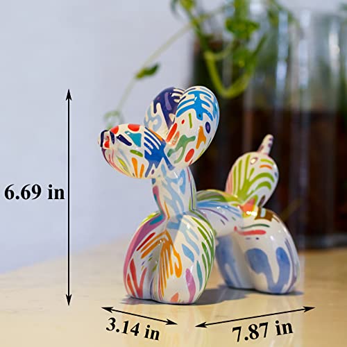 Fljzczm Balloon Dog Sculptures Animal Statues Home Decor Collectible Figurines Indoor Outdoor Garden Decorative Funny Craft Christmas Birthday For Office (Green) #TOP3