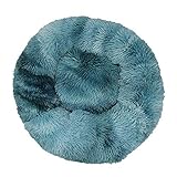 Cama de Gato Donut Cama Redonda Felpa para Perros Cómodo Suave Segura Lavable a Máquina Duradera para Mascotas Cachorros Gatitos Tamaño 40cm 50cm 60cm 70cm