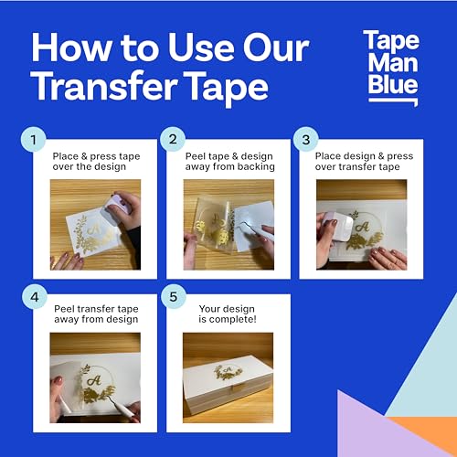 Tapemanblue TMB6X100 Clear Transfer Tape For Vinyl thumb #7