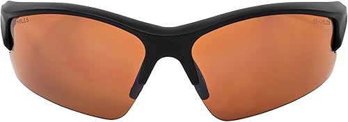 Miniatura 6 de Epoch Eyewear Brodie Sport Golf Tenis Pickleball Gafas de sol de seguridad con funda negra con cremallera y bolsa de microfibra marco negro lente