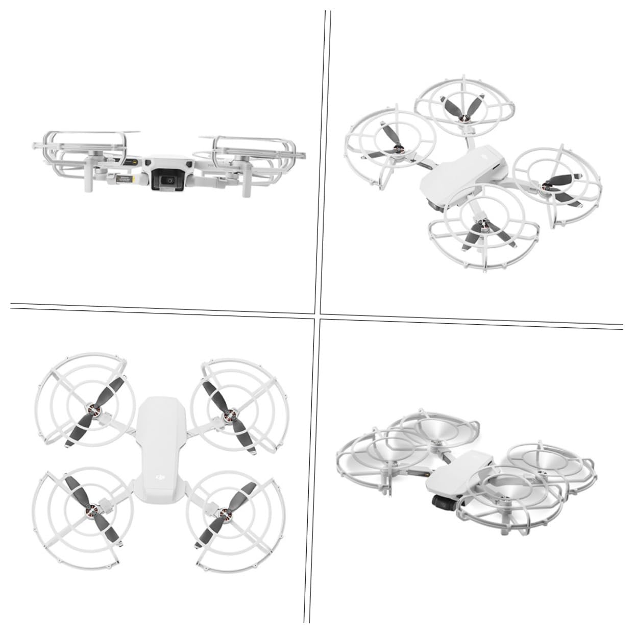 Protector de Hélices Extendido para Dron Mini con Anillos de Protección y Tren de Aterrizaje Ligero Compatible