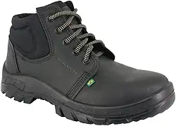BOTA DE SEGURANÇA ECOSAFETY PS139-AP BICO DE PVC COURO LATEGO PRETO C.A 40677 Tamanho:40