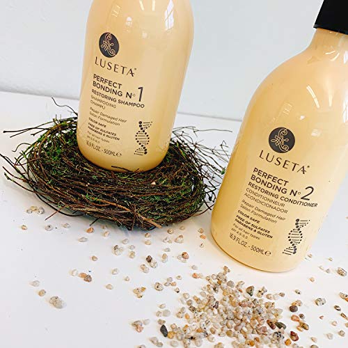 Image of Luseta Perfect Bonding Shampoo & Conditioner Set 2x33.8 oz | Strengthening Shampoo and Conditioner, for All Hair Types, Repair Shampoo and Conditioner Set Sulfate & Paraben Free