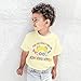 First Day of Kindergarten Shirt：Toddler Boy Girls Back to School Shirt Funny Graphic Short Sleeve Tee Summer Top Apricot