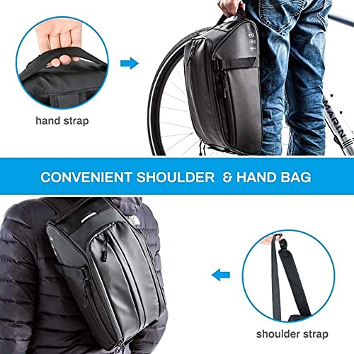 Bolsa de camello para bicicleta de montaña impermeable y ajustable al asiento trasero 7