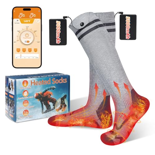 Rechargeable-Heated-Socks-for-Men-Women-with-APP-Control-5000mAh2-Battery-Heating-Socks-Electric-Heated-Socks-for-Outdoor-Work-Camping-Fishing-Climbing
