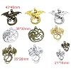 ALIMITOPIA Flying Dragon Charm Demon Fire Dragon Totem DIY Jewelry Making Charm Pendant for Handmade Necklace Bracelet Accessaries(20pcs)