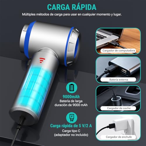 Aspirador de mano para eliminar polvo dif&iacute;cil con motor sin escobillas 5