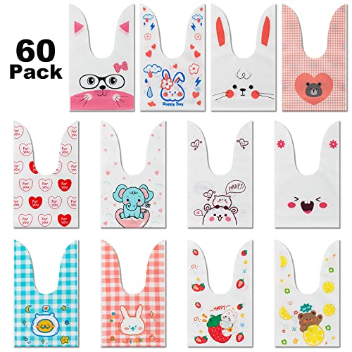 Leenou Sacchetti di Regalo 60 Pezzi Sacchetto