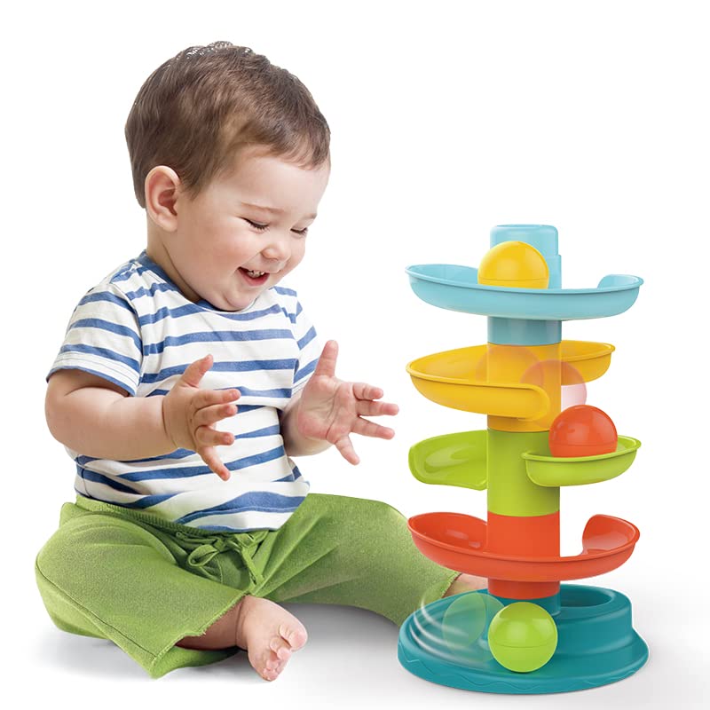 Huanger Baby Toys Rolling Ball early learning and fun for toddler for boy and girl simple gift for daily seat and play at home