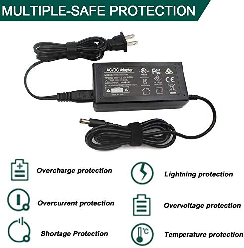 F1TP 19V 3.42A 65W AC/DC Power Supply Adapter Charger for HP Toshiba Lenovo Ideapad Acer ASUS Gateway Laptop, HP LG Samsung Acer Monitors and Westinghouse Vizio TV; with 10 DC Plug, UL Listed - Thumbnail 4