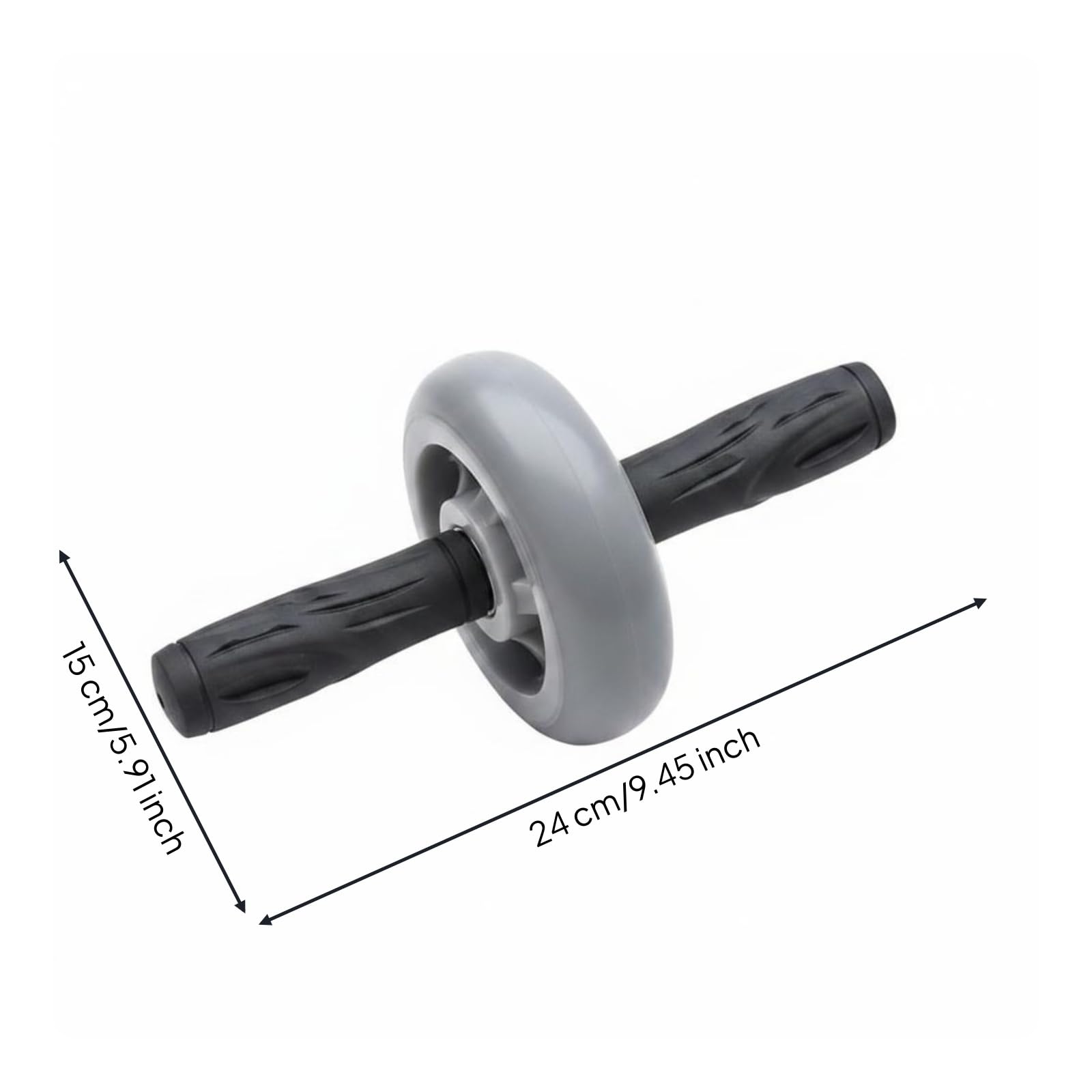 Baoblaze Ruota Addominale Fitness Rullo Esercizi Addome Roller Pancia Attrezzo Core con Scorrimento Controllato Avanti E Indietro Albero Robusto in Acciaio 45