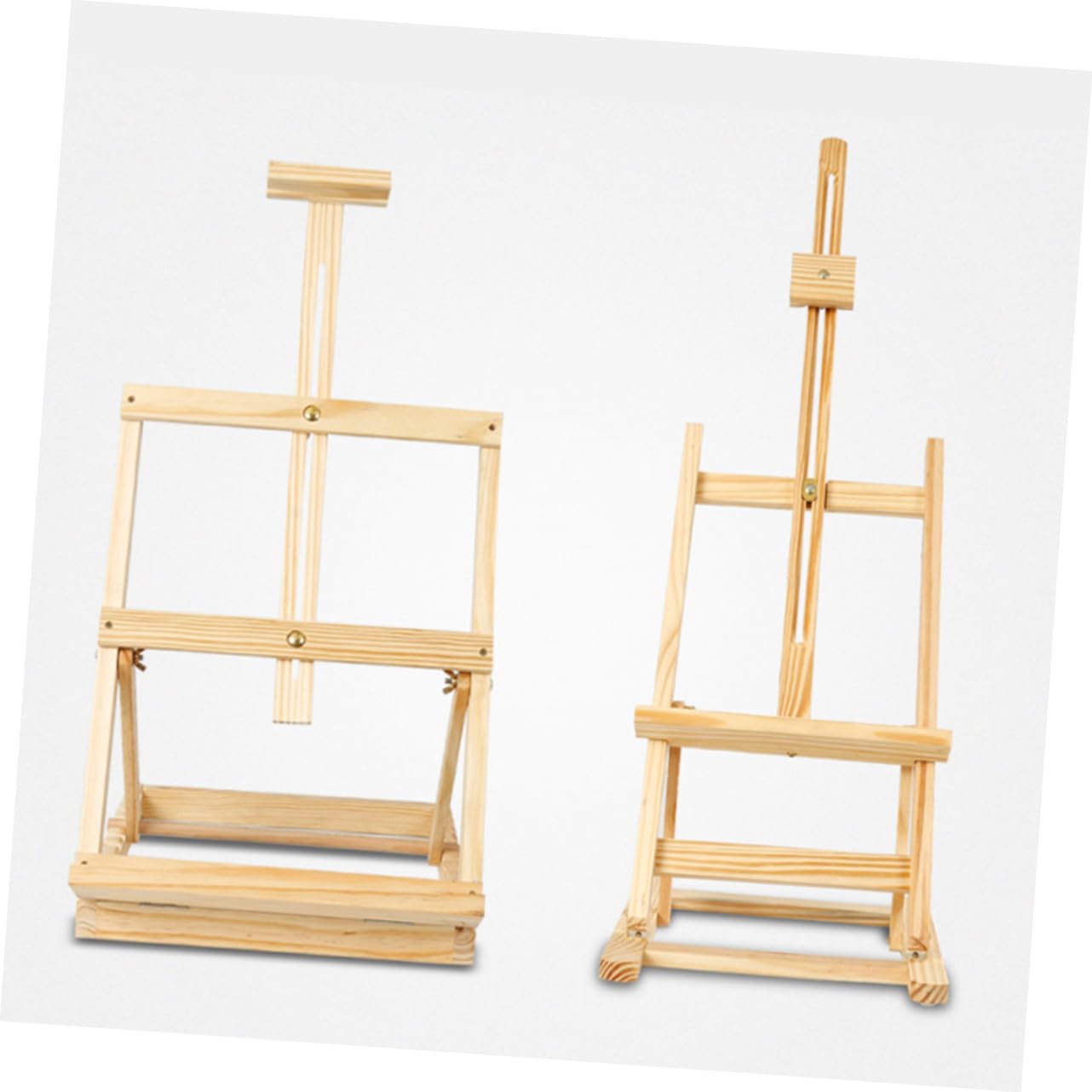 Kiefernholz Tischstaffelei für Kinder und Künstler Verstellbar | Holz und Metall, für Zuhause oder Fitnessraum, Schlichtes Klassisches Design mit Präsentationsfunktion