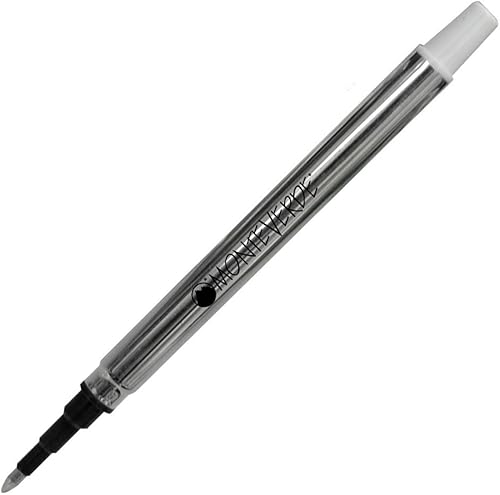 Vista 10 de Monteverde Recambio de punta redonda para bolígrafos Sheaffer Rollerball, punta fina, negro, 2 por paquete (S222BK) Negro