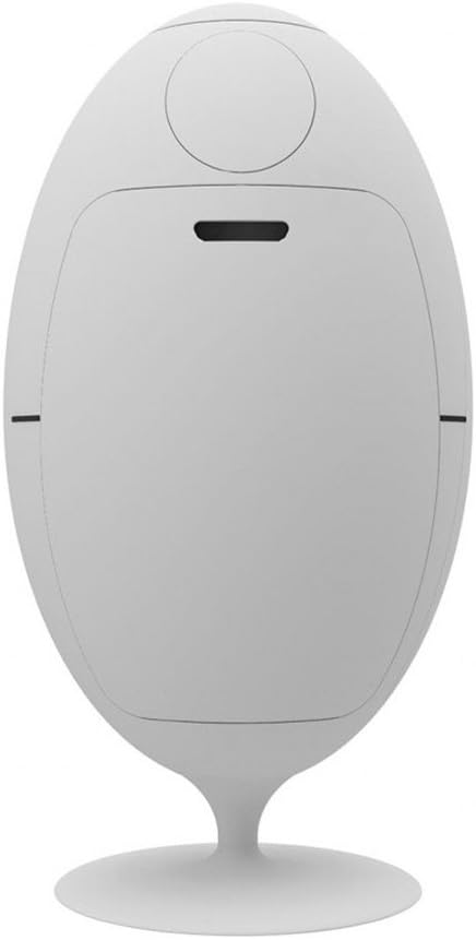 Ovetto Coon Design 3 Compartments Plastic ABS Recycling Bin Matt White