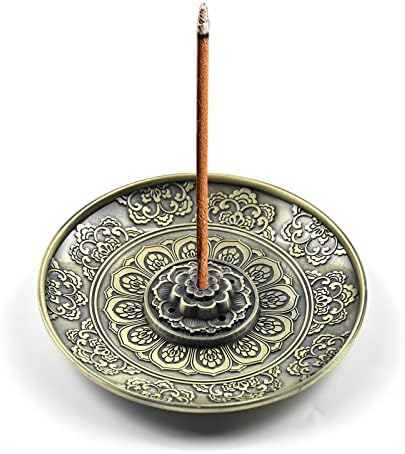Lotus Räucherstäbchenhalter Set – 6 Stück Aus Zinklegierung, Vintage Design | Für Home, Yoga, Wellness