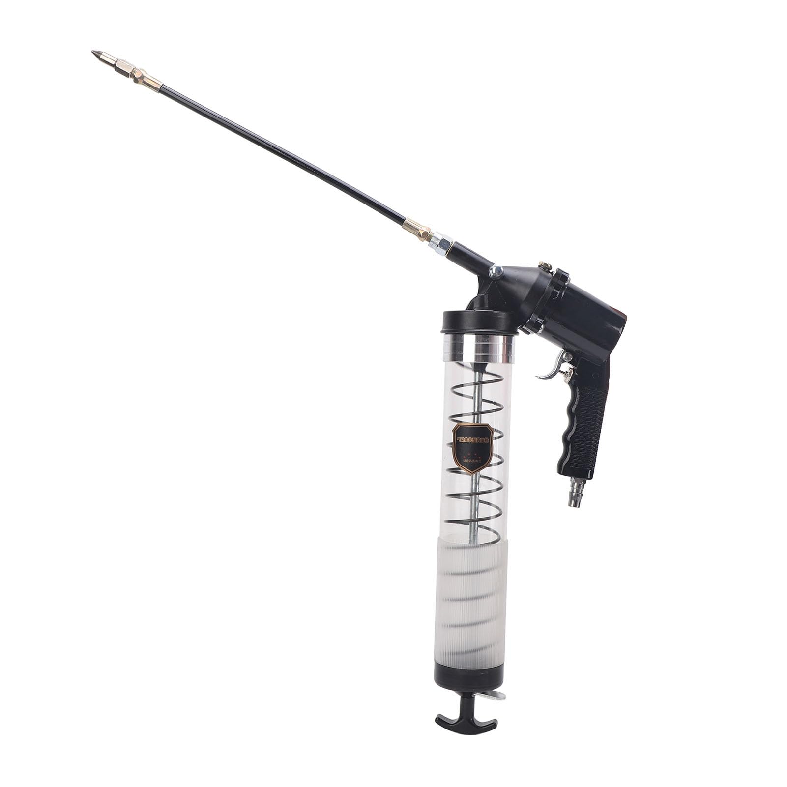 Pistola Engrasadora Neumática, 10000-12000PSI Pistola Engrasadora Neumática Juego de Empuñadura de Pistola Interfaz Rápida PM20 G1/4 de Alta Presión para Trabajo Pesado,