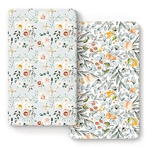 Stretchy Ultra Soft Jersey Knit Fitted Crib Sheets Set 2 Pack,Fits All Standard Crib Mattress Pads Safe and Snug…
