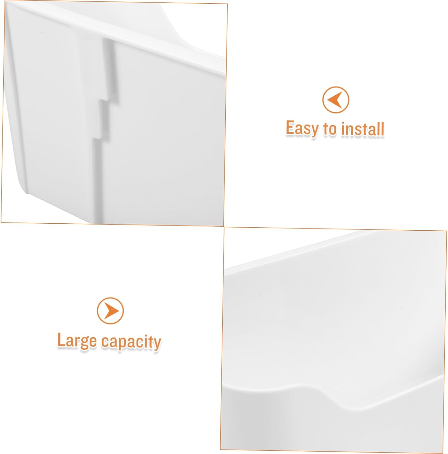 2pcs Hanging Basket Wall Mount Storage Box Kitchen Accessories Makeup Organizer Wall Storage Holder